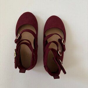Old Navy Toddler Velvet Triple Strap Buckle Flats